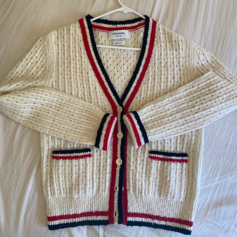 Thom browne wool blend cardigan